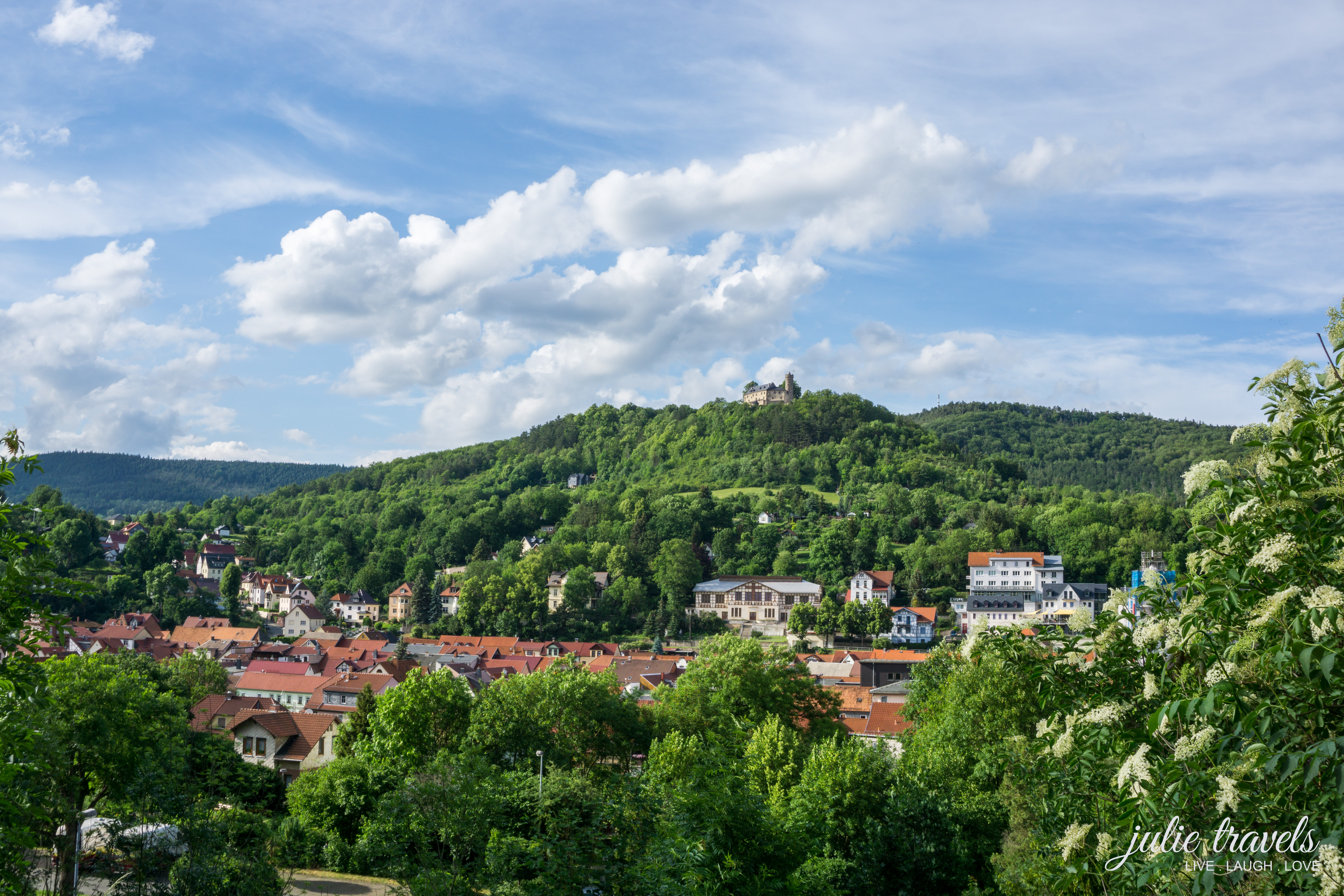 Aussicht auf Bad Blankenburg im Schwarzatal
